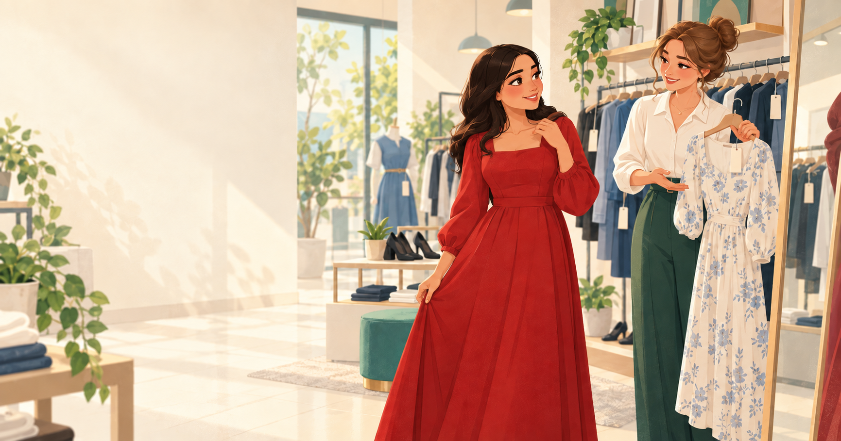 Das rote Kleid